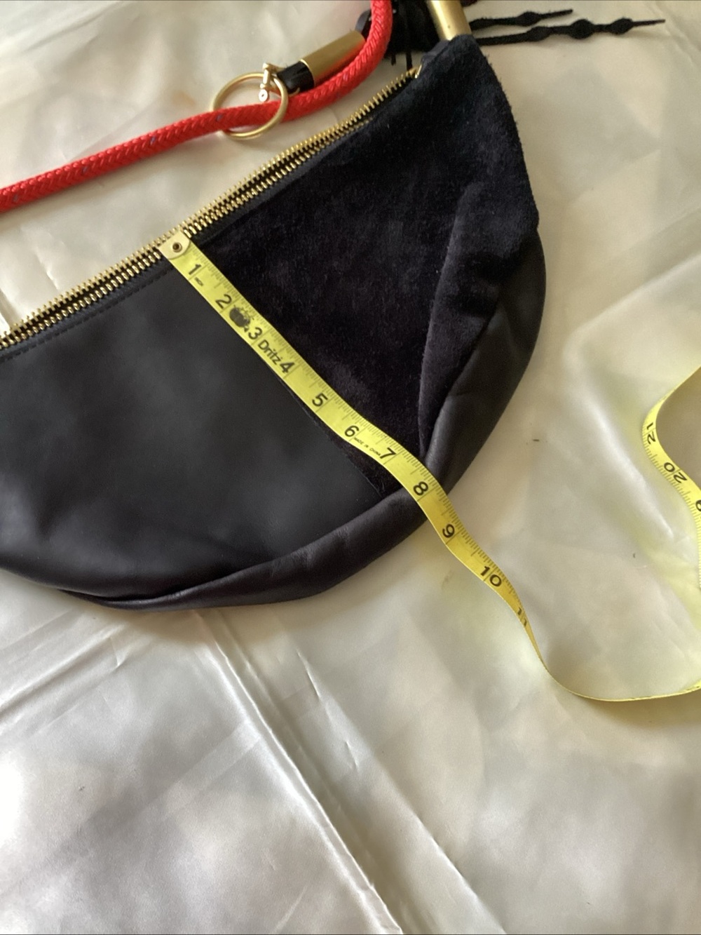 Wildwood Oyster Co leather & suede coastal Maine bag - Picture 8 of 9